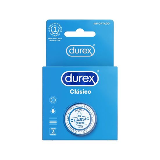 Durex Clasico X 3 Unidades