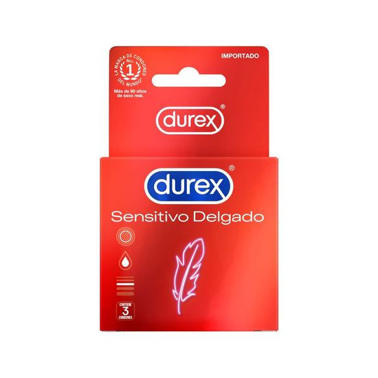Durex Sensitivo Delegado X 3 Unidades